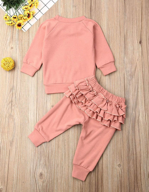 Load image into Gallery viewer, Newborn Baby Girls Clothes Cotton Suit Cute Baby Kid Infant Toddler Play Wear Fall Winter Rainbow Outfits
