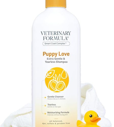 Solutions Puppy Love Extra Gentle Tearless Shampoo,17 Oz – Safe for Puppies over 6 Weeks –Puppy Shampoo with Fresh Scent,Long-Lasting Clean – Cleanses without Drying Delicate Skin