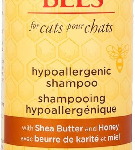 Cat Hypoallergenic Shampoo with Shea Butter & Honey | Moisturizing & Nourishing Cat Shampoo | Cruelty, Sulfate & Paraben Free, Ph Balanced for Cats - Made in USA, 10 Oz - 2 Pack