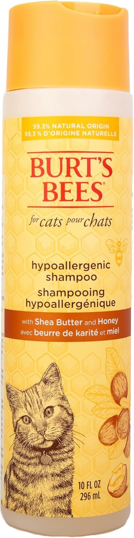Cat Hypoallergenic Shampoo with Shea Butter & Honey | Moisturizing & Nourishing Cat Shampoo | Cruelty, Sulfate & Paraben Free, Ph Balanced for Cats - Made in USA, 10 Oz - 2 Pack