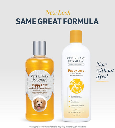Solutions Puppy Love Extra Gentle Tearless Shampoo,17 Oz – Safe for Puppies over 6 Weeks –Puppy Shampoo with Fresh Scent,Long-Lasting Clean – Cleanses without Drying Delicate Skin