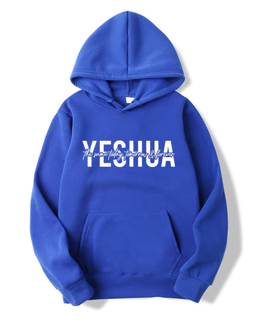 Load image into Gallery viewer, Yeshua Hoodie Christian Hooded Sweatshirt Religious Hoodies Bible Verse Pullover Women Faith Tops Christian Gifts Jesus Apparel
