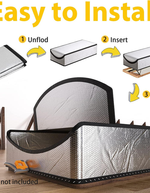 Load image into Gallery viewer, Attic Stairs Insulation Cover 25"X54"X11", Attic Door Insulation Cover, R-Value 15.5 Attic Hatch Insulation, Class a Fireproof Attic Tent Ladder Insulation Cover Kit
