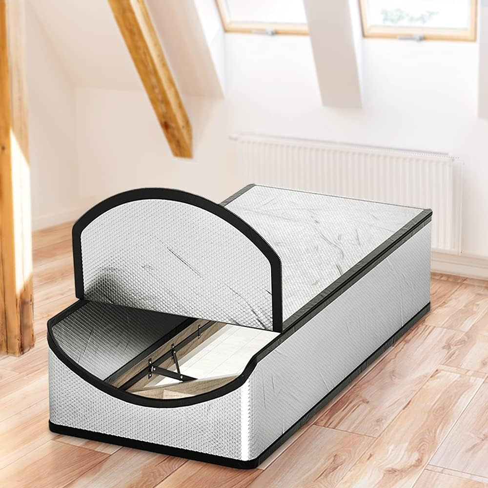 Attic Stairs Insulation Cover 25"X54"X11", Attic Door Insulation Cover, R-Value 15.5 Attic Hatch Insulation, Class a Fireproof Attic Tent Ladder Insulation Cover Kit