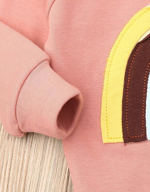 Load image into Gallery viewer, Newborn Baby Girls Clothes Cotton Suit Cute Baby Kid Infant Toddler Play Wear Fall Winter Rainbow Outfits
