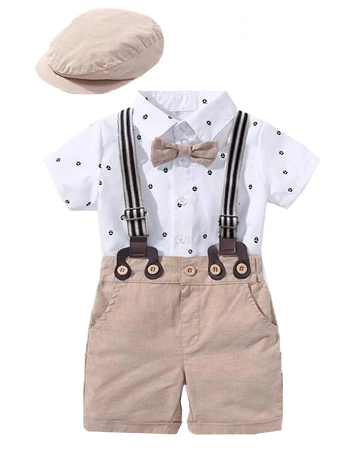 Load image into Gallery viewer, Hot Baby Boy Clothing Suit Newborn Handsome Romper Bow Set Birthday Festival Gift Jumpsuit Hat Toddler Boys Wedding Outfit Dress
