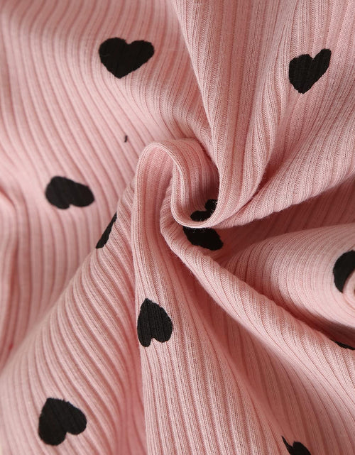 Load image into Gallery viewer, Baby Girl'S 3Pc Rib Frill Long Sleeve Romper and Pant Set
